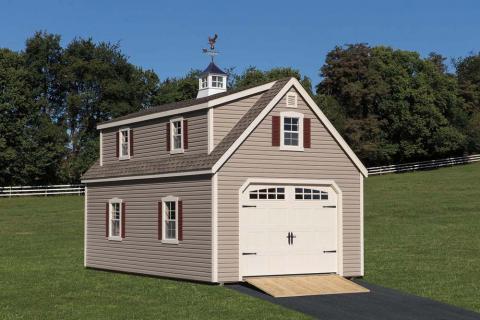 Story Garage, size 14x24 for $14,394.90 as shown below | Sheds 